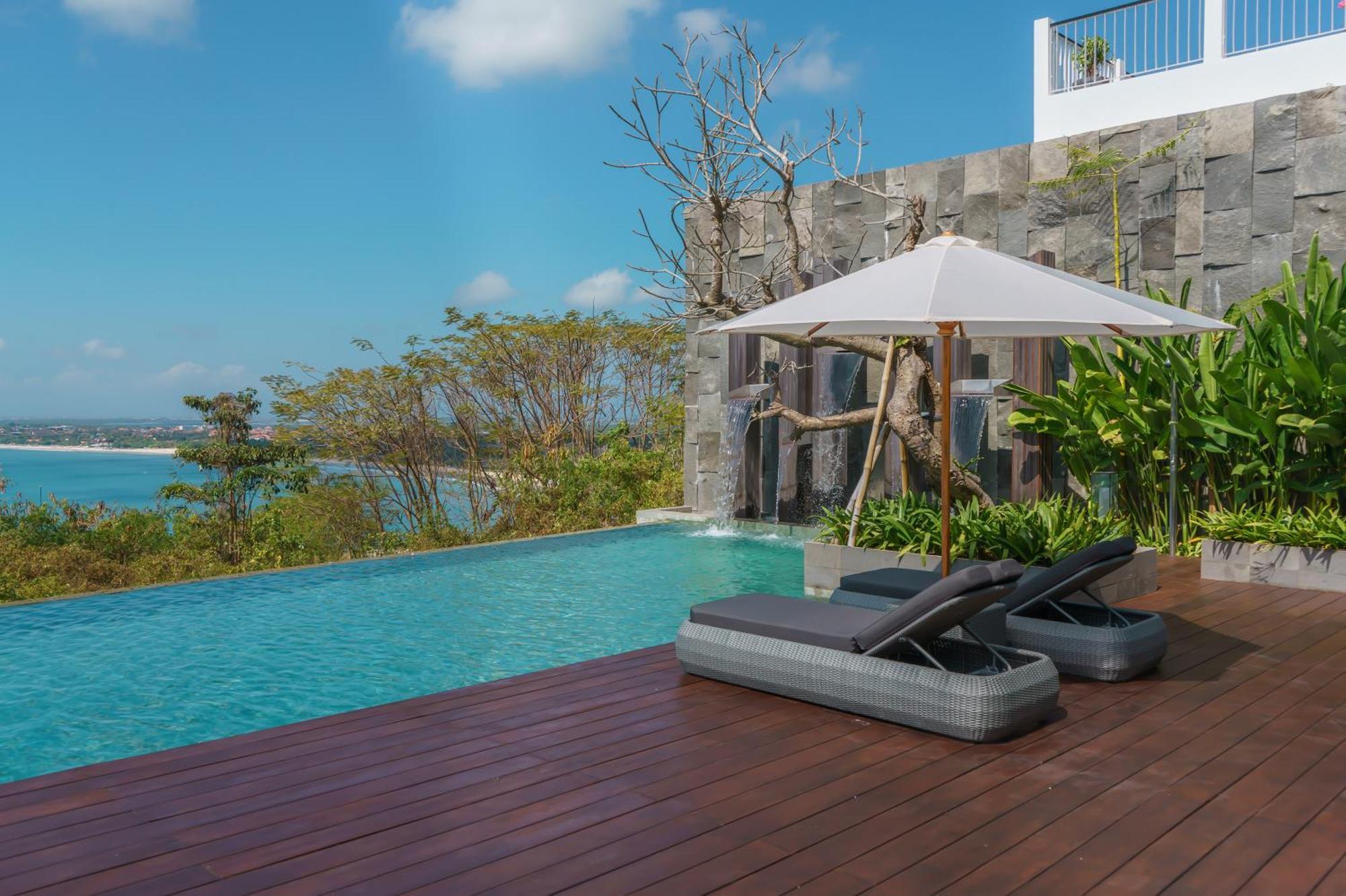 Beyond The Sea - Luxe Sea View Villa In Jimbaran Exterior foto
